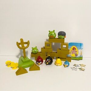 Angry Birds Building Playset Toy Lot Pigs Bird Shooter Blocks Playset